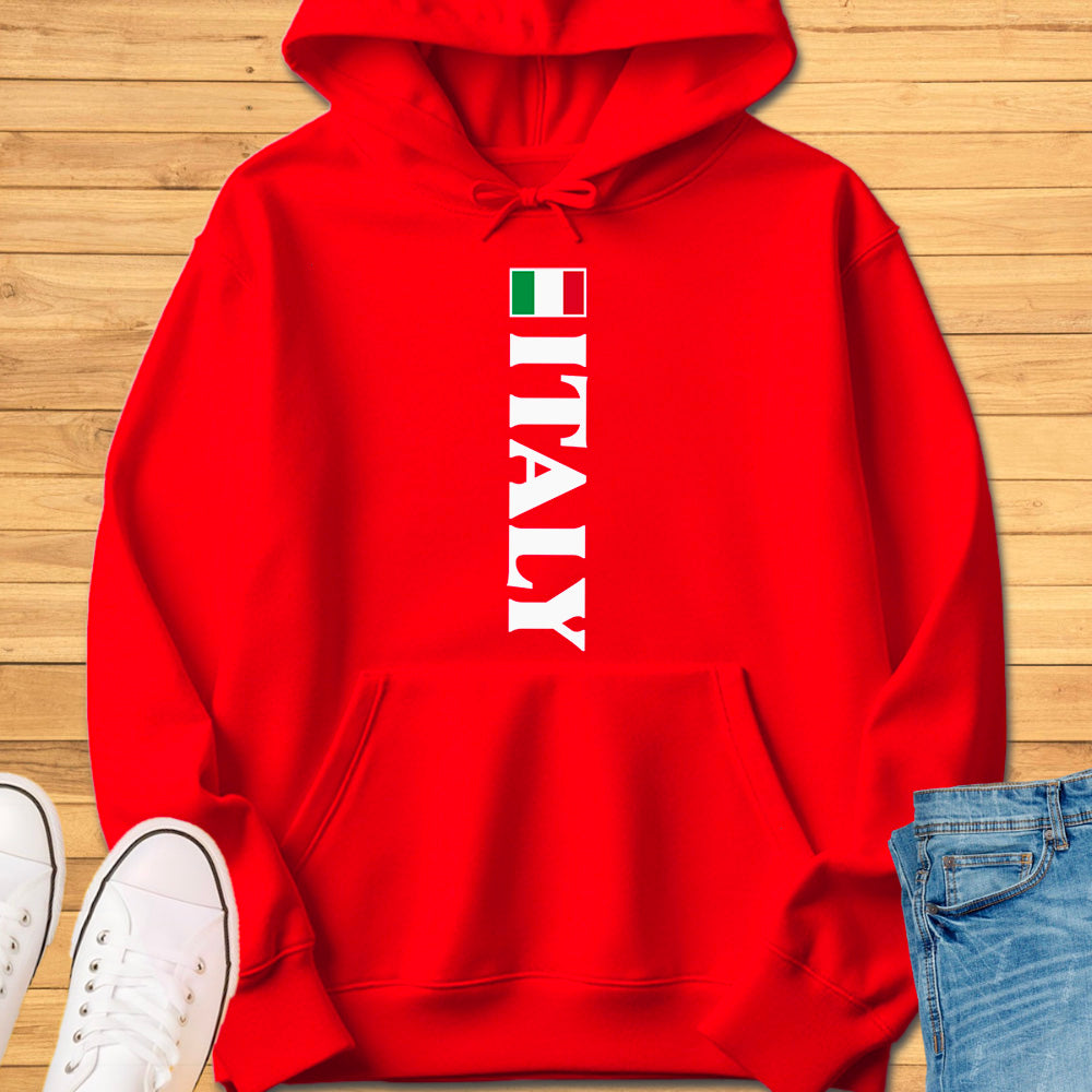 Italy Flag Vertical Hoodie