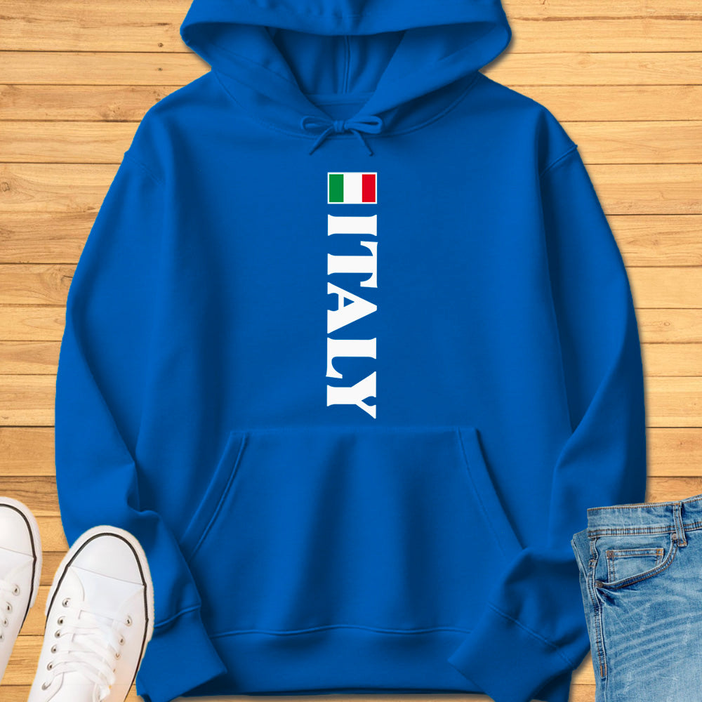 Italy Flag Vertical Hoodie