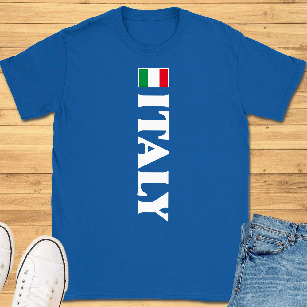 Italy Flag Vertical T-Shirt