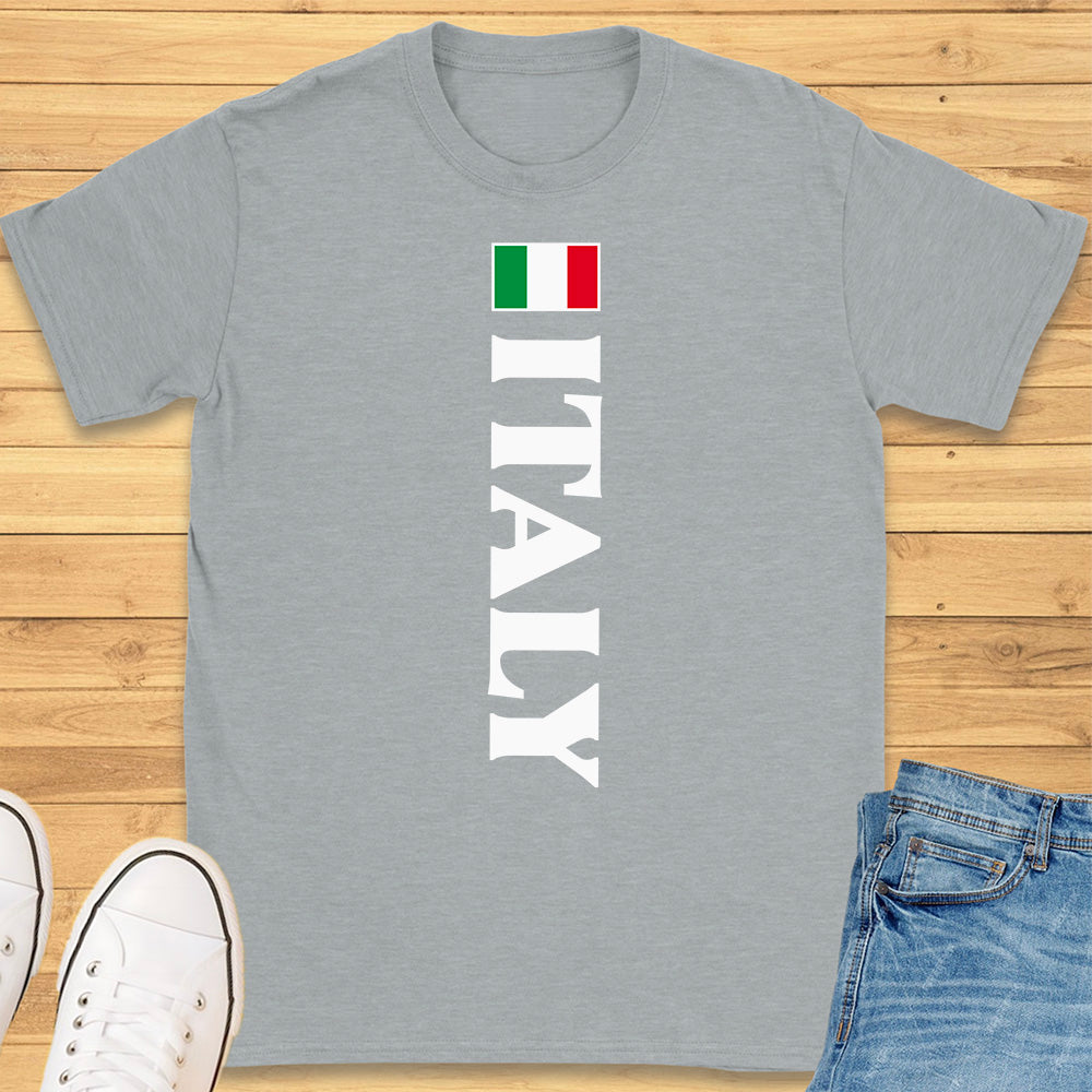 Italy Flag Vertical T-Shirt