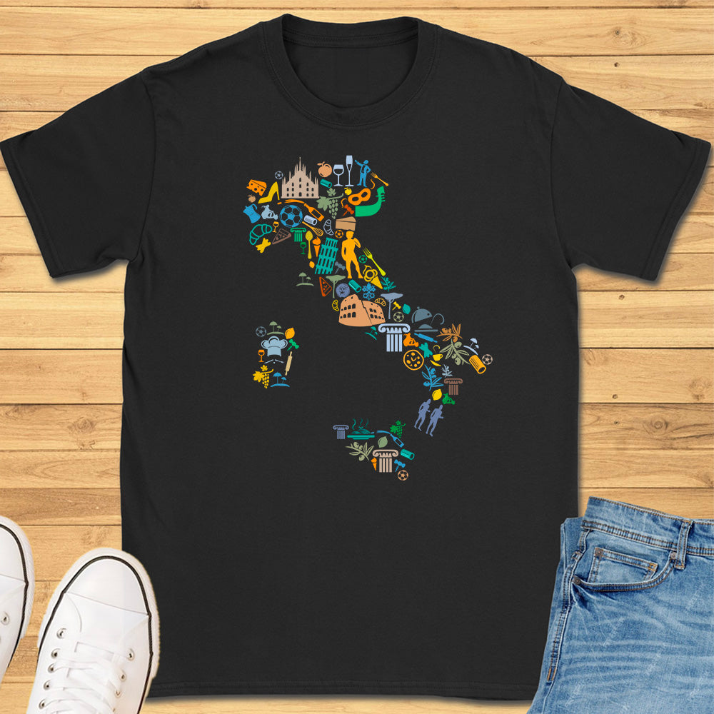 Italy Icon Silhouette T-Shirt