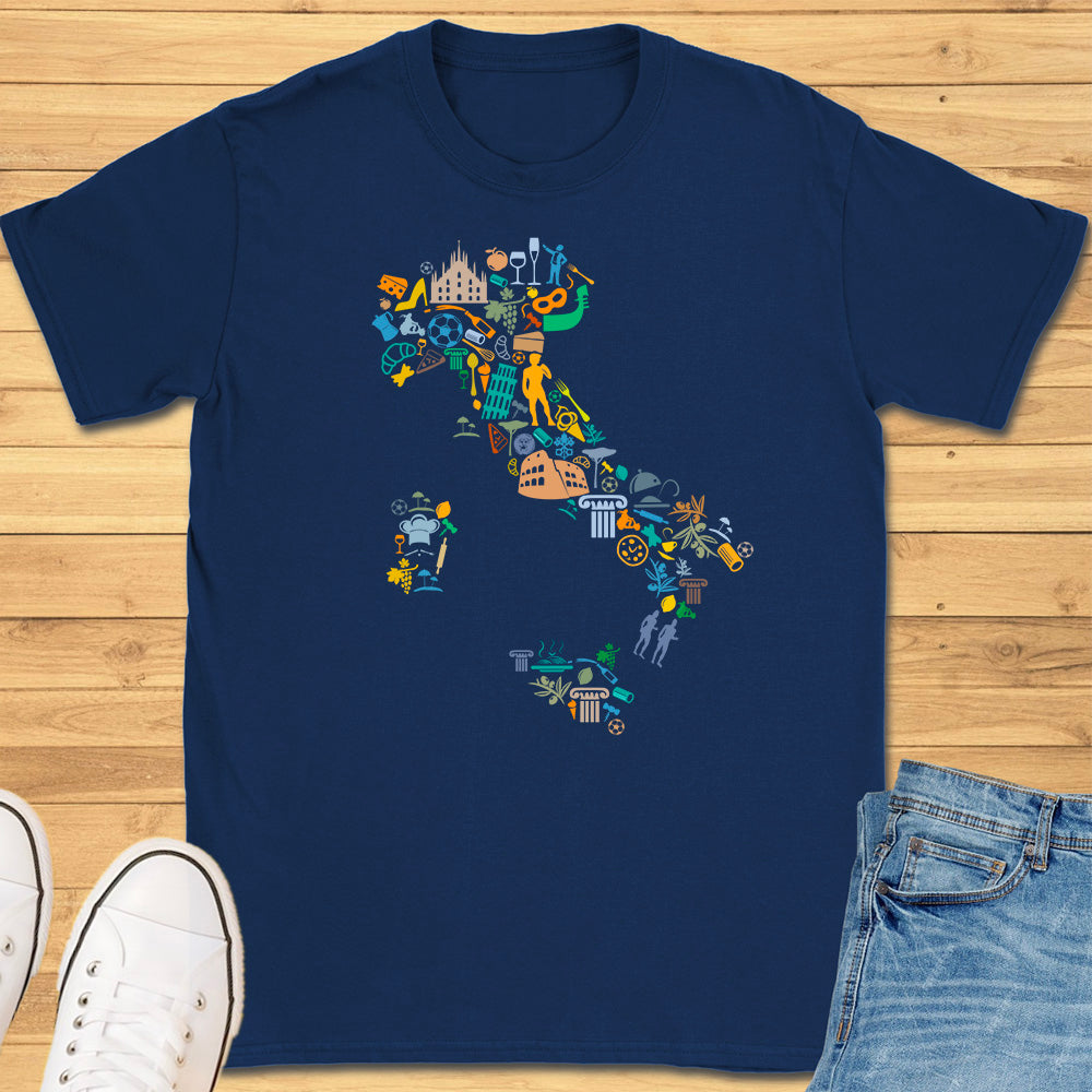 Italy Icon Silhouette T-Shirt