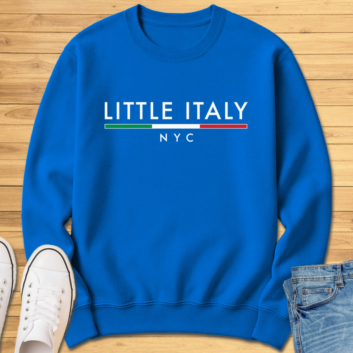Little Italy NYC Minimalist Sweatshirt - Royal