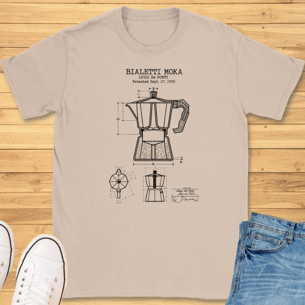 Moka Pot Patent T-Shirt