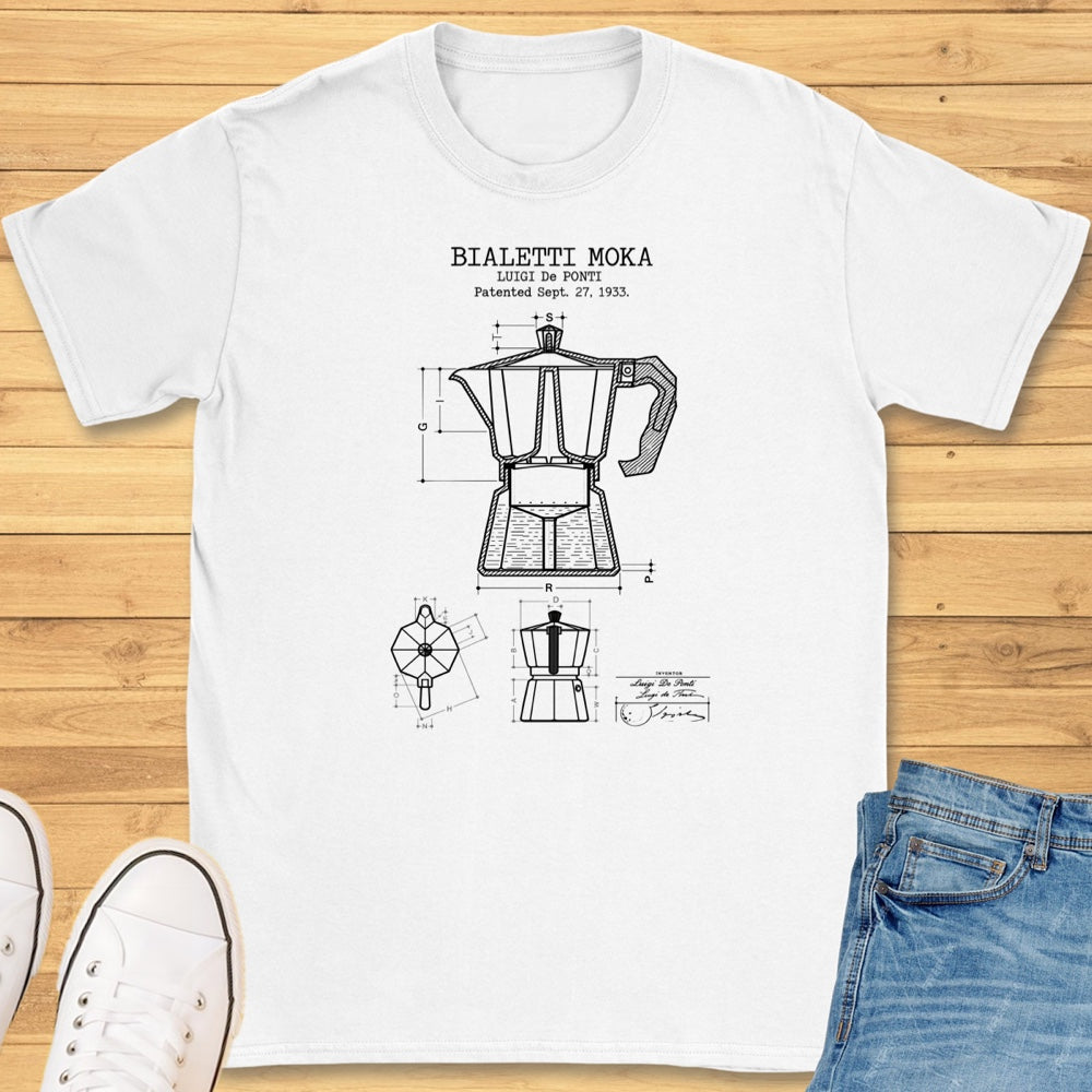 Moka Pot Patent T-Shirt