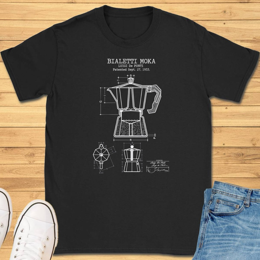 Moka Pot Patent T-Shirt
