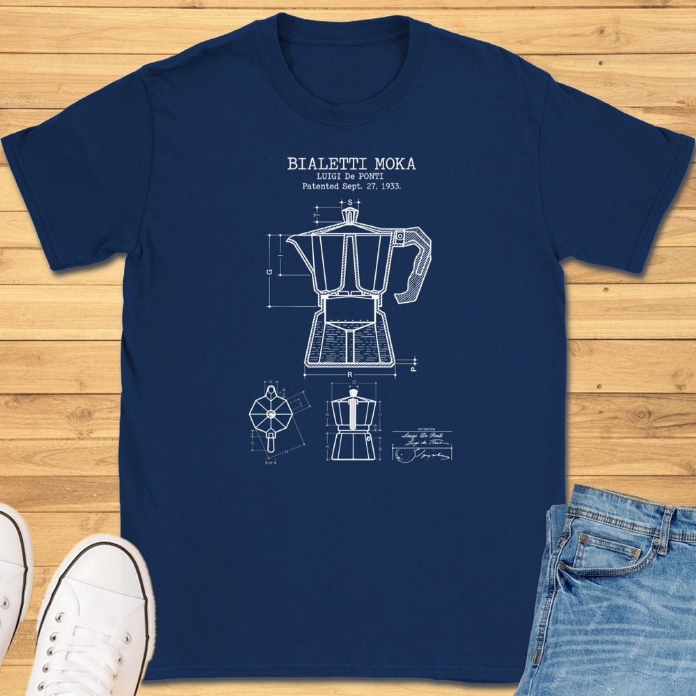 Moka Pot Patent T-Shirt
