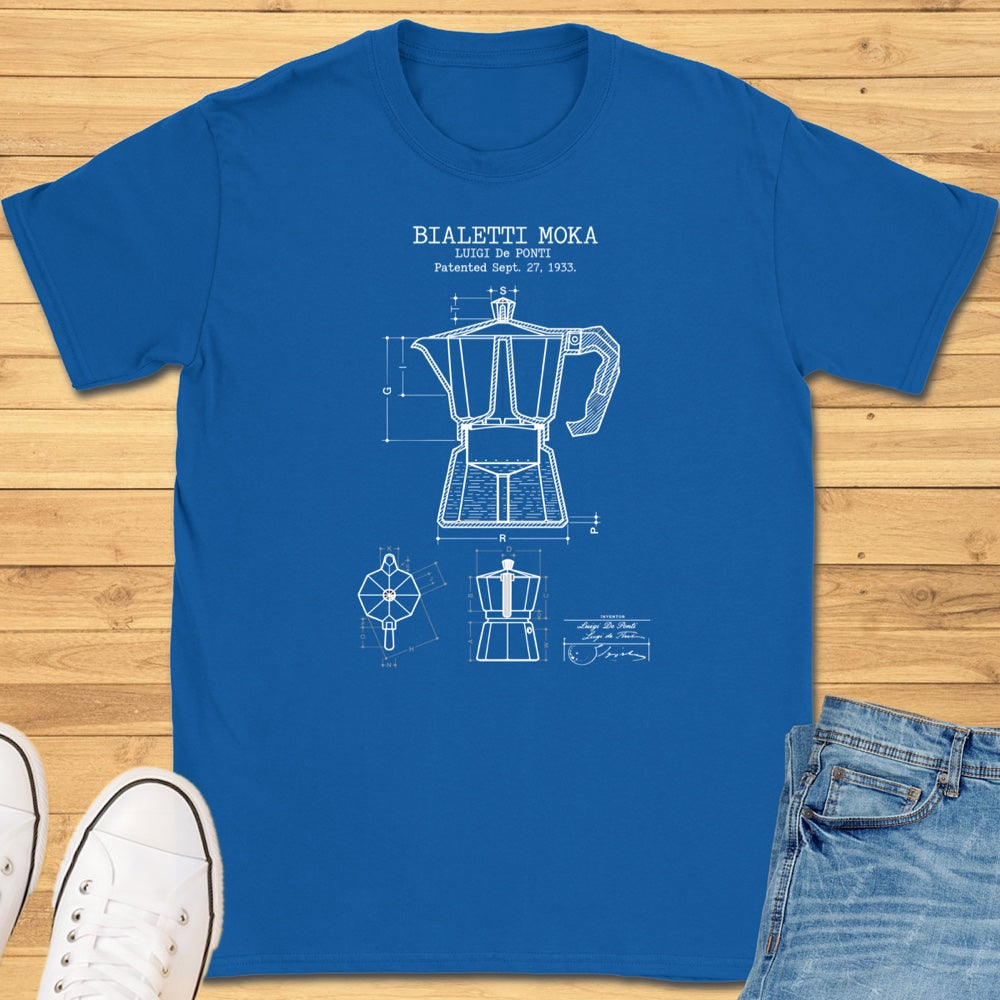 Moka Pot Patent T-Shirt