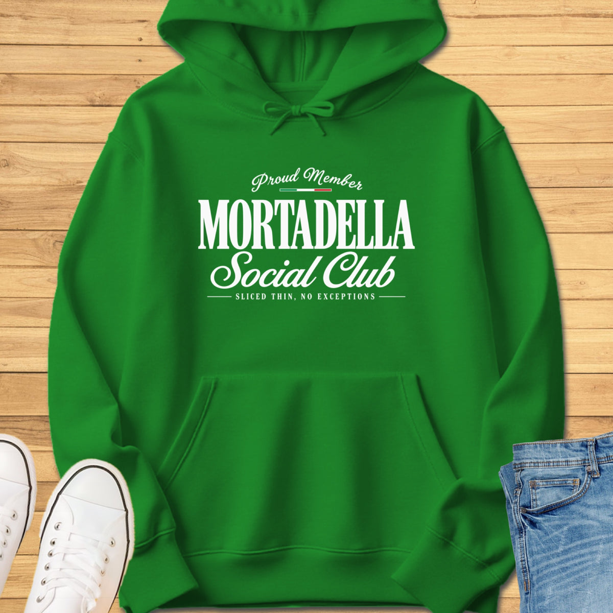 Mortadella Social Club Hoodie - Irish Green