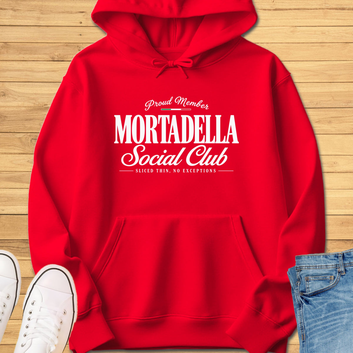 Mortadella Social Club Hoodie - Red