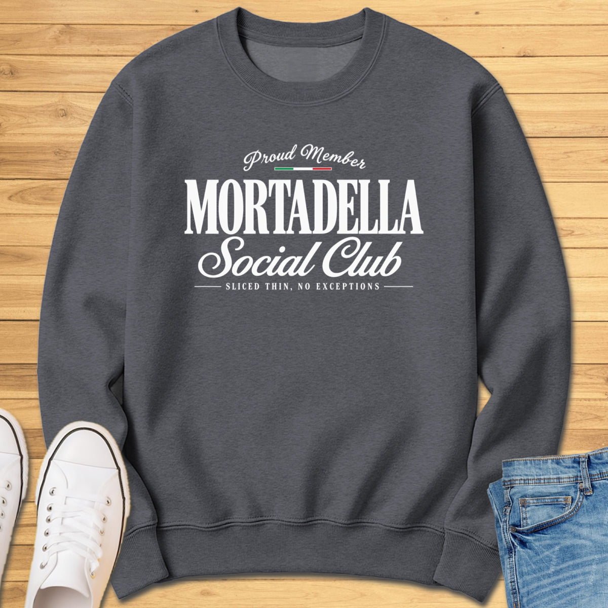 Mortadella Social Club Sweatshirt - Dark Heather