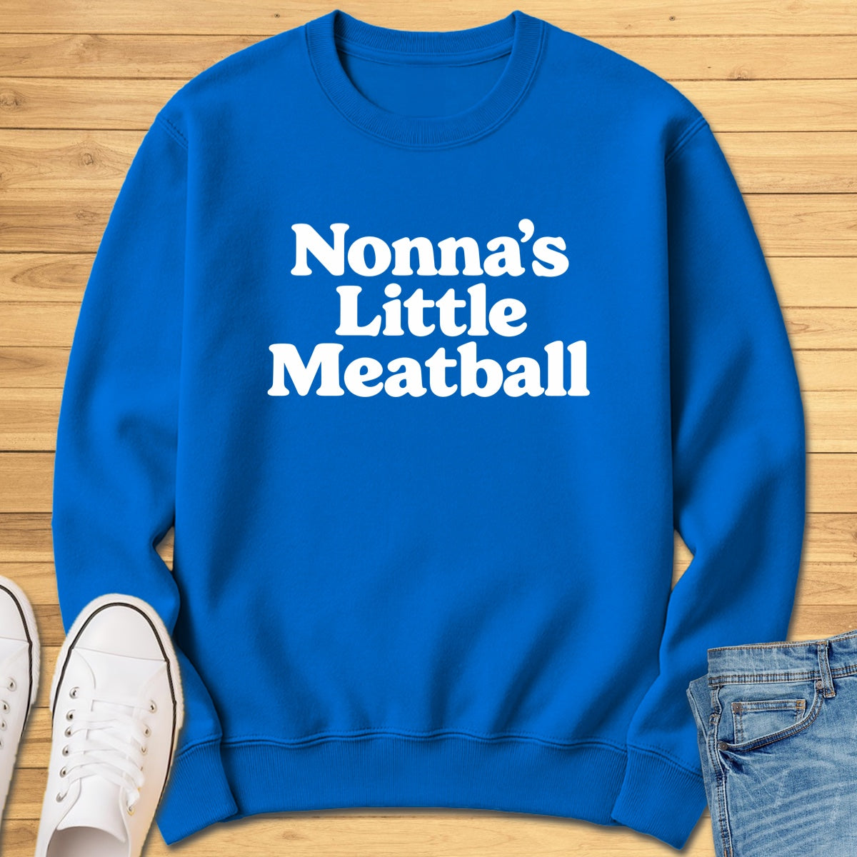 Nonna's Little Meatball Sweatshirt - Royal