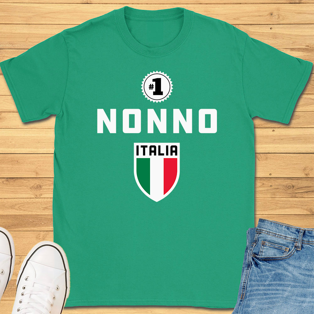 Number One Nonno Italia Shield T-Shirt
