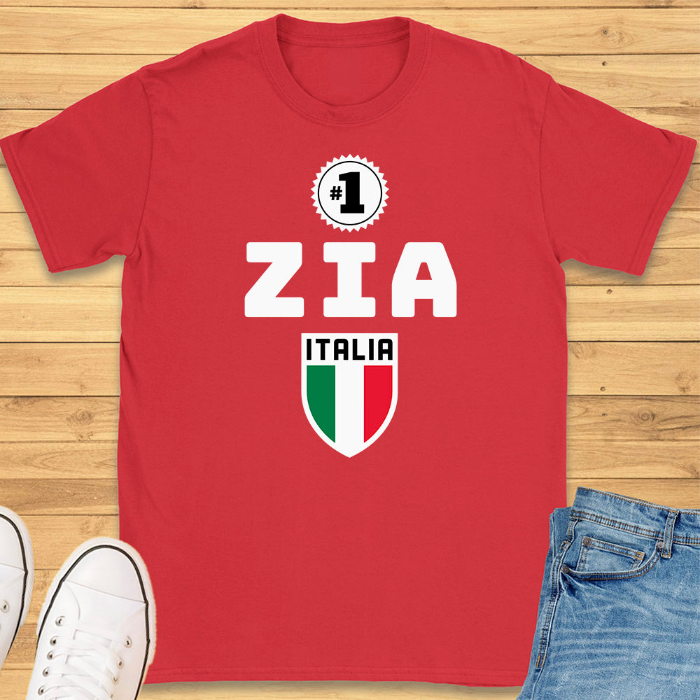 Number One Zia Italia Shield T-Shirt