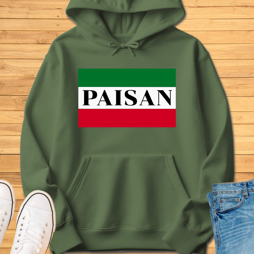Paisan Box Flag Hoodie