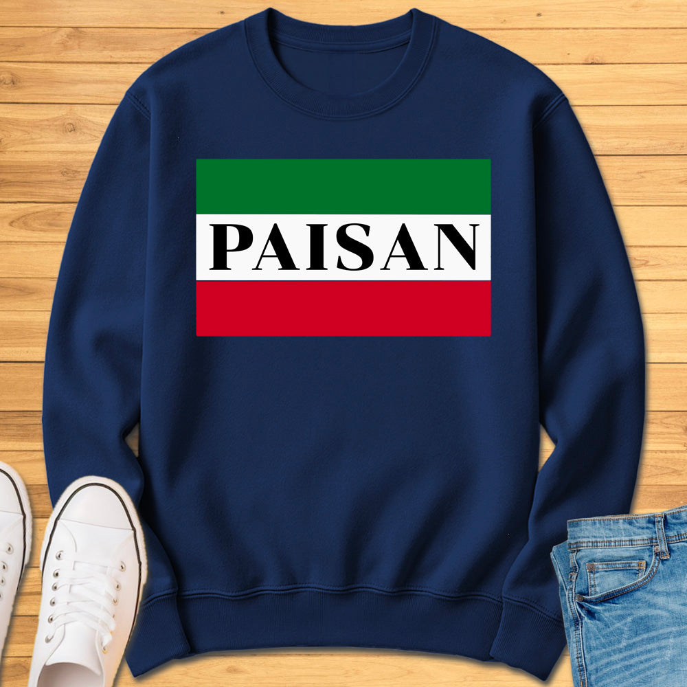 Paisan Box Flag Sweatshirt