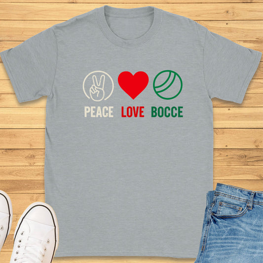 Peace Love Bocce T-Shirt