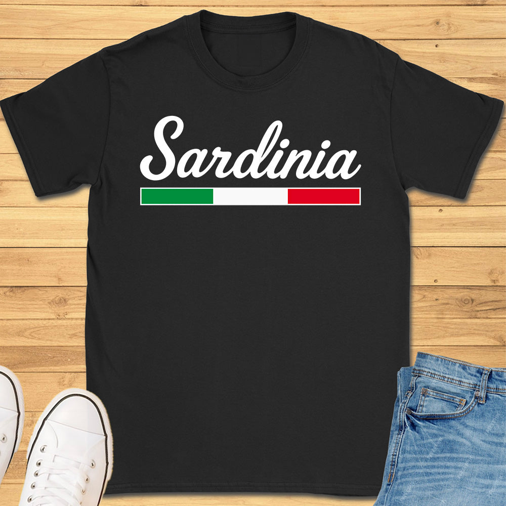 Sardinia Italy Cursive T-Shirt