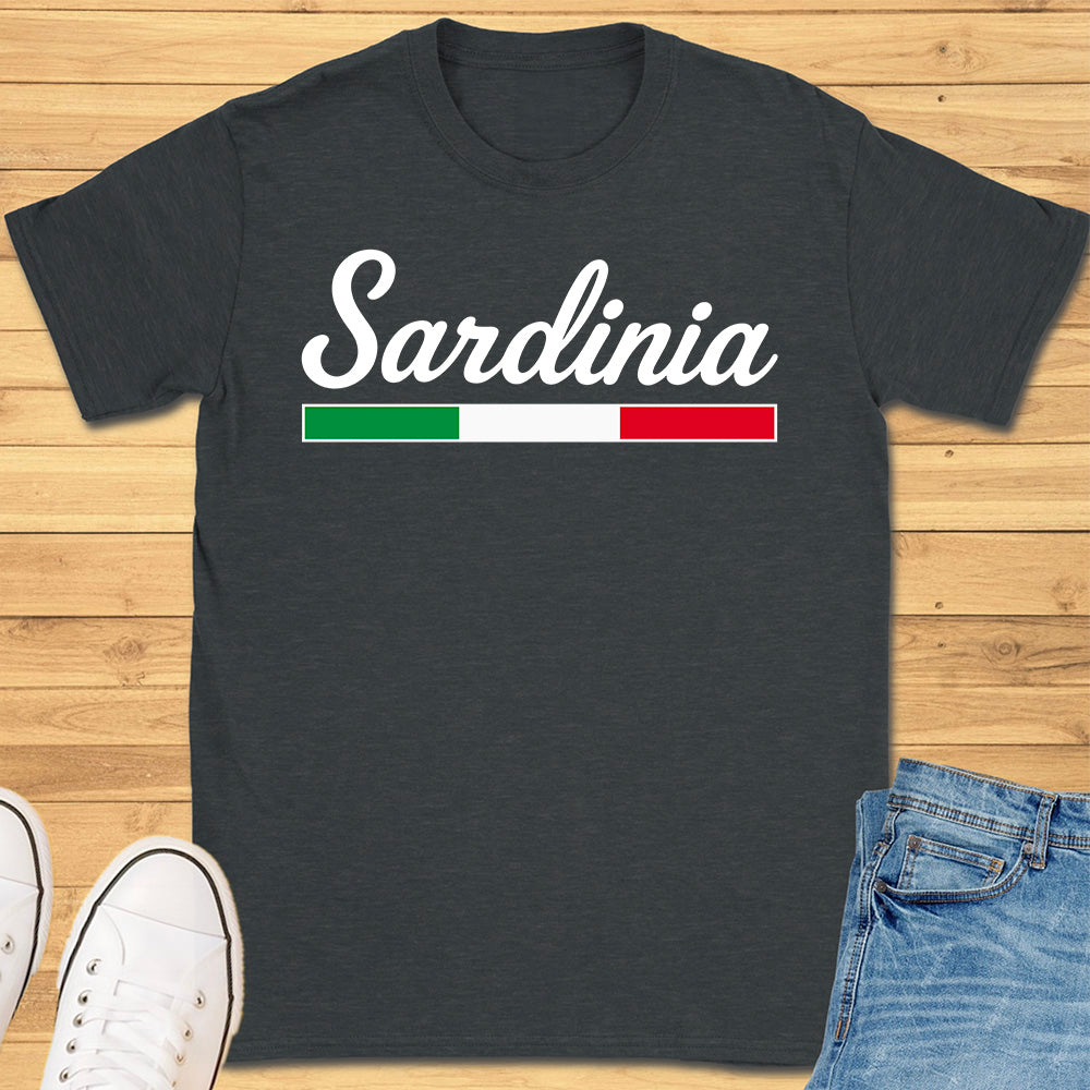Sardinia Italy Cursive T-Shirt