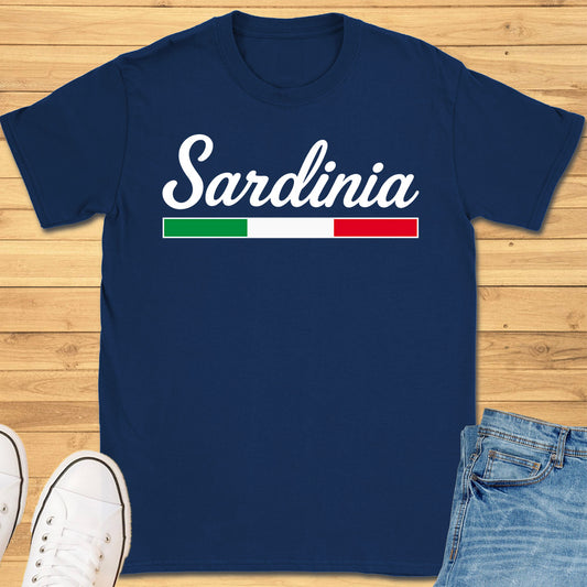 Sardinia Italy Cursive T-Shirt