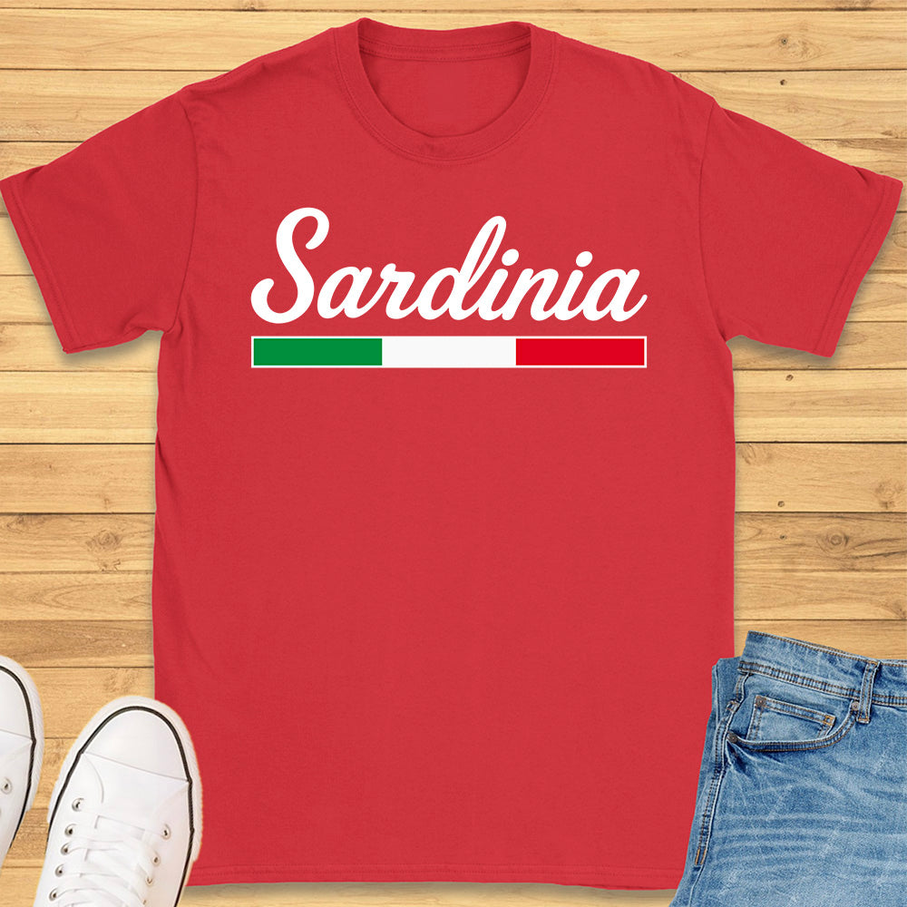 Sardinia Italy Cursive T-Shirt