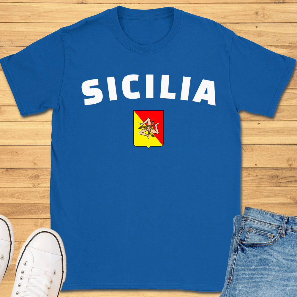 Sicilia Trinacria Shield T-Shirt