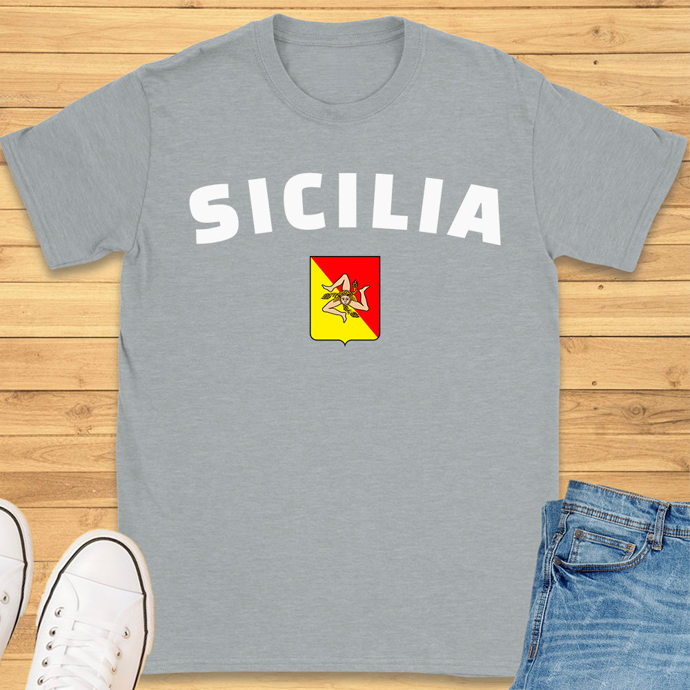 Sicilia Trinacria Shield T-Shirt