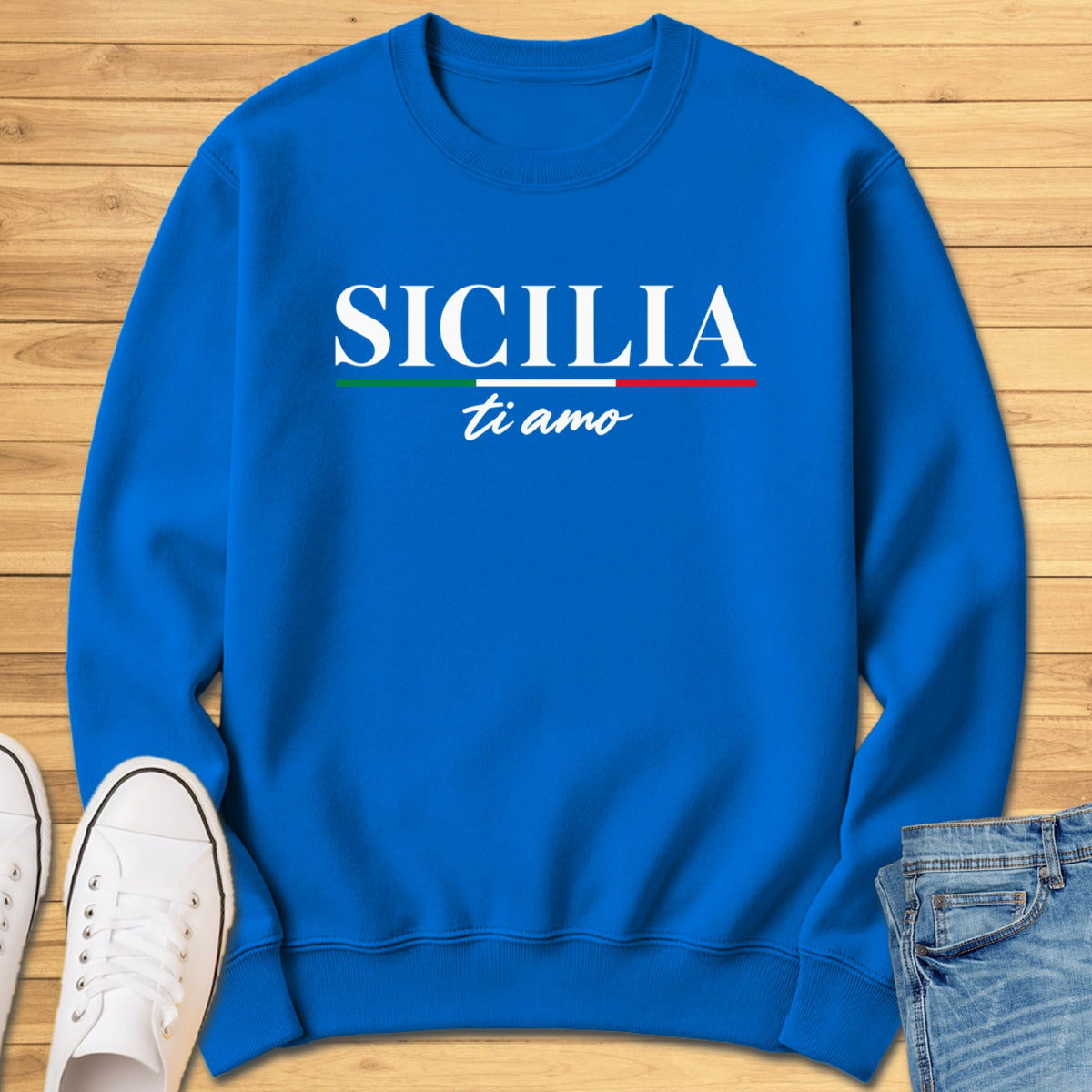 Sicilia Ti Amo Sweatshirt - Royal