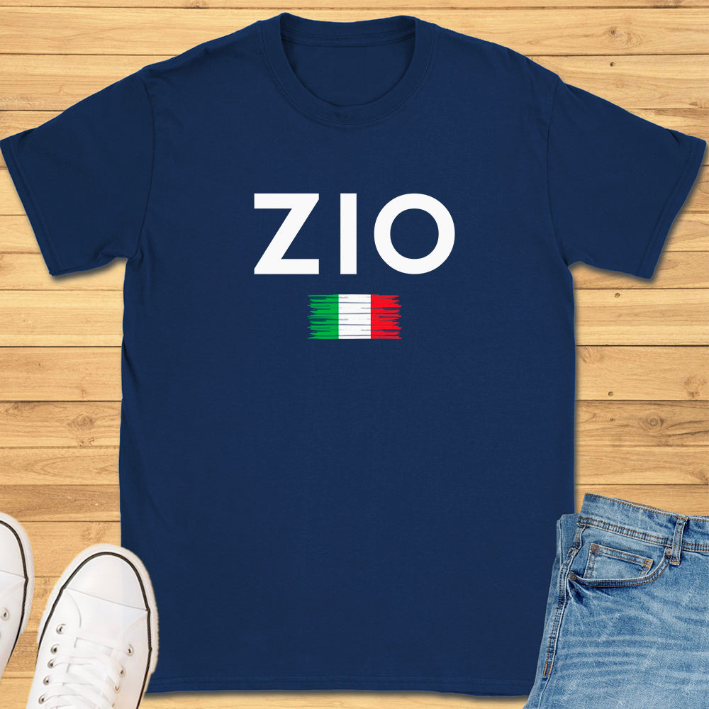 Zio Brushed Italian Flag T-Shirt