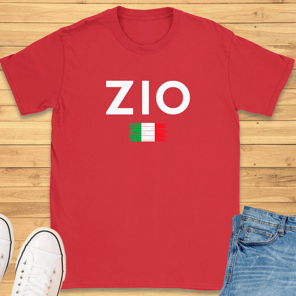 Zio Brushed Italian Flag T-Shirt