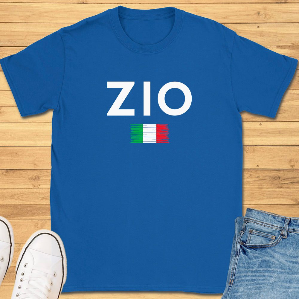 Zio Brushed Italian Flag T-Shirt