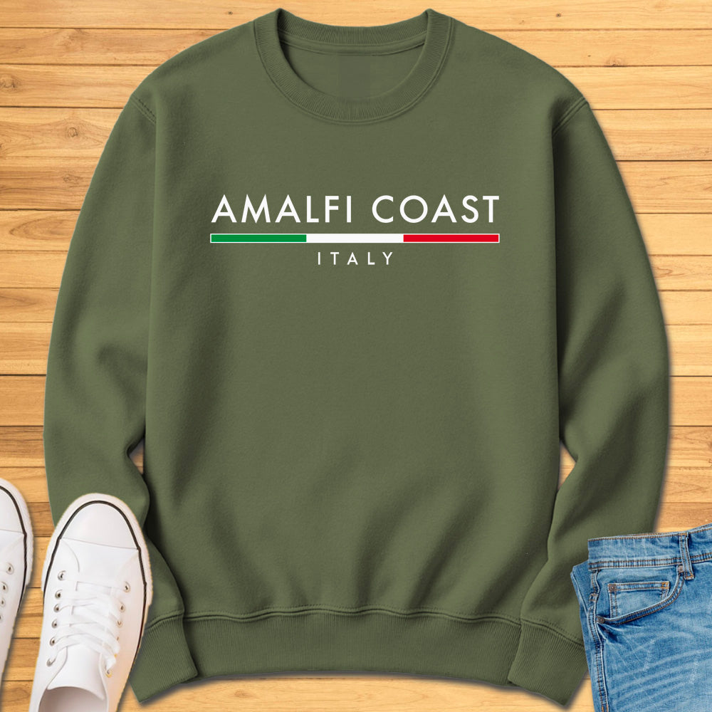 Amalfi Coast Italy Minimalist Sweatshirt