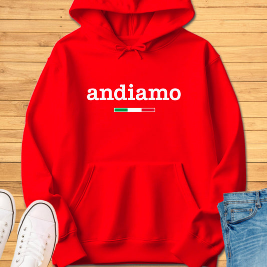 Andiamo Typewriter Style Hoodie
