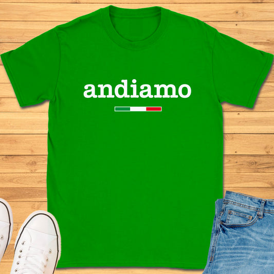 Andiamo Typewriter Style T-Shirt