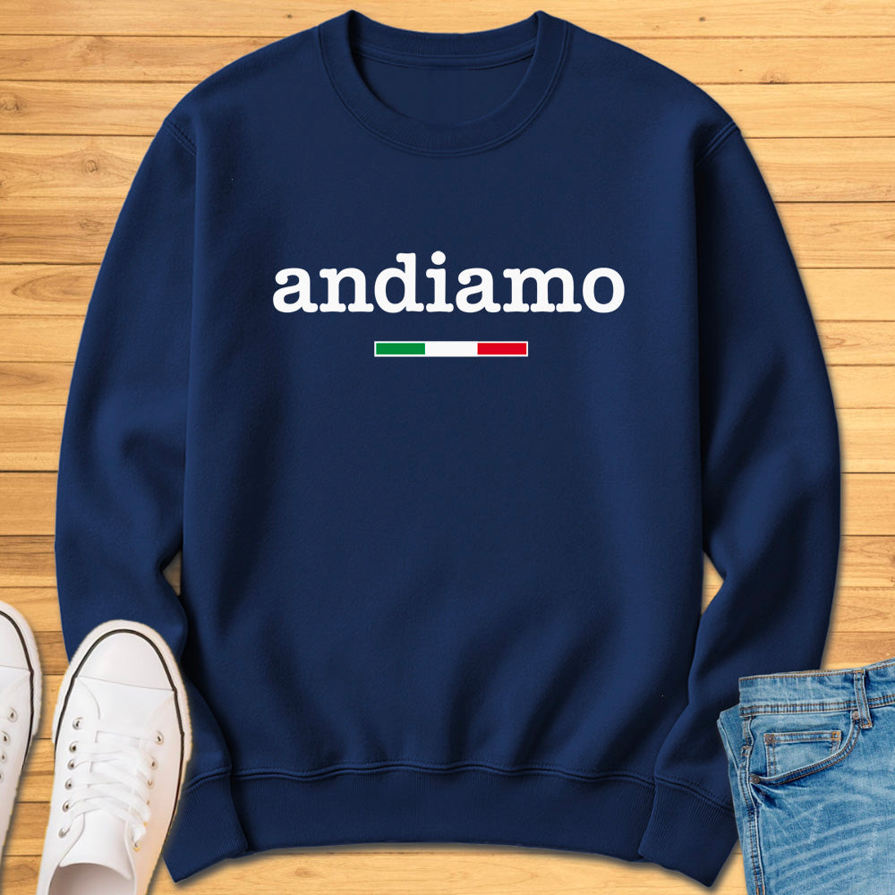 Andiamo Typewriter Style Sweatshirt