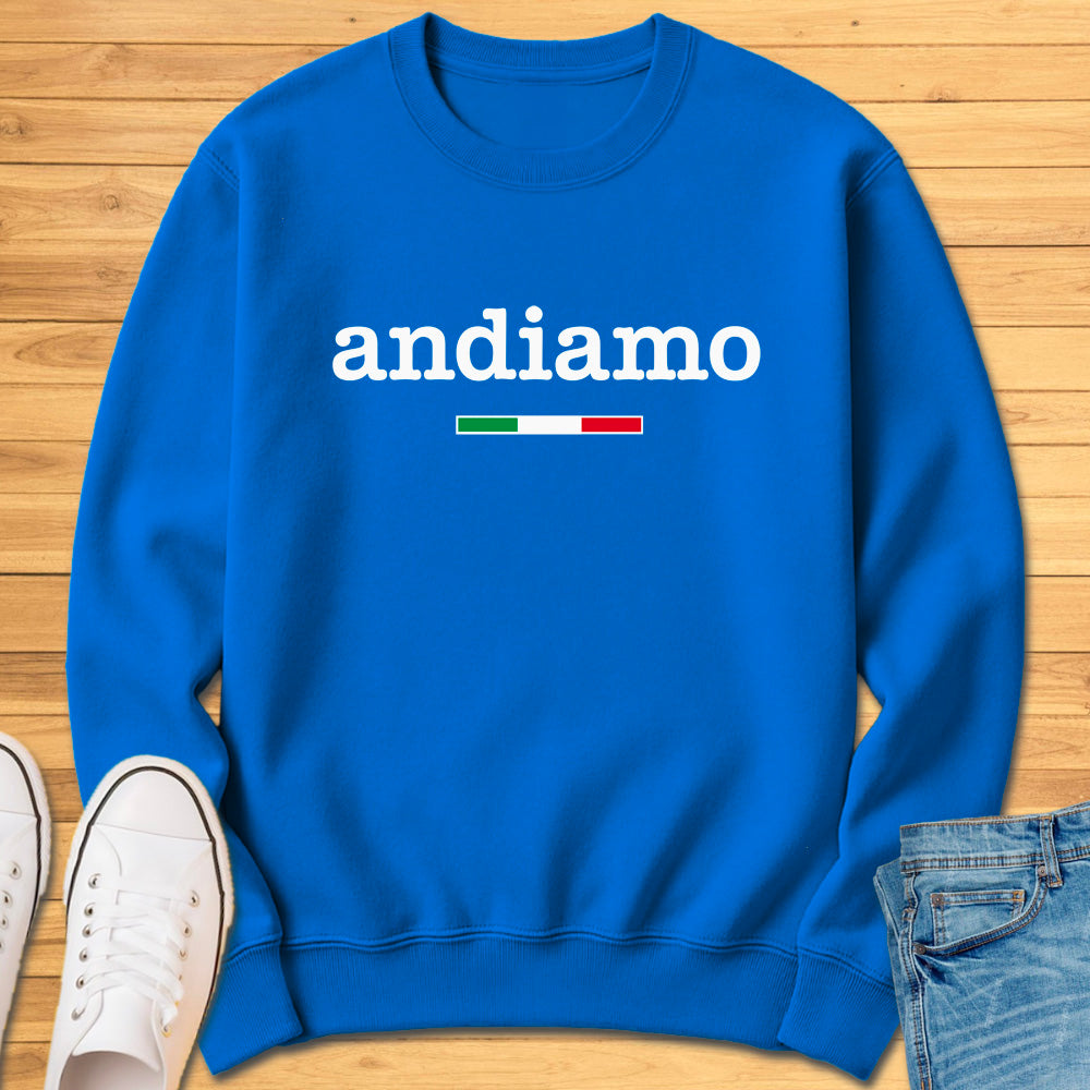 Andiamo Typewriter Style Sweatshirt