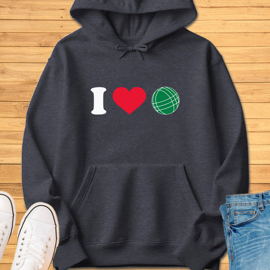 I Heart Bocce Hoodie
