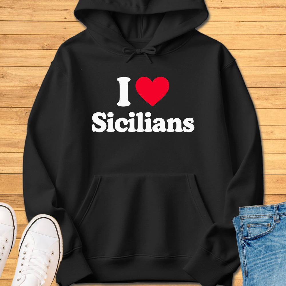 I Heart Sicilians Hoodie