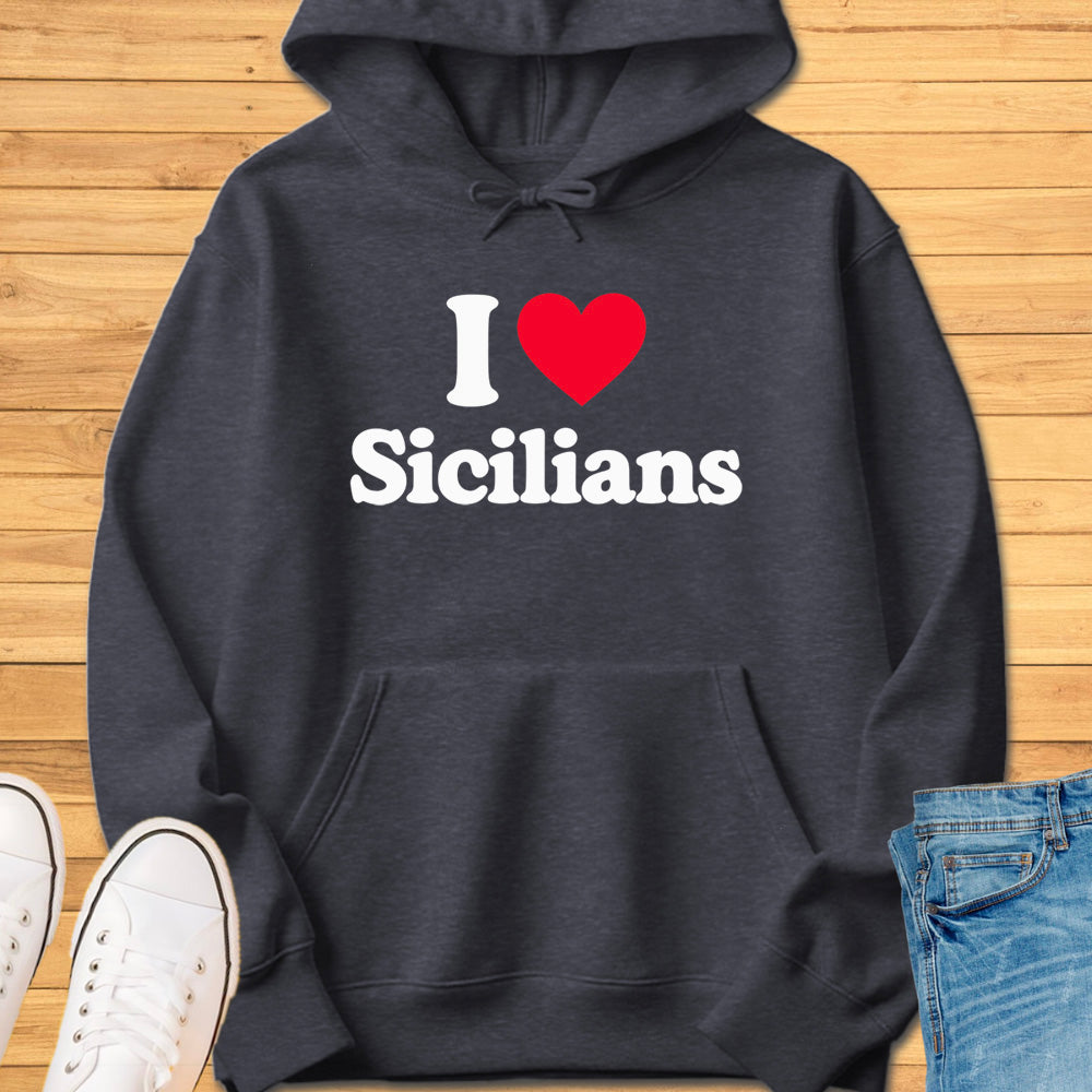 I Heart Sicilians Hoodie