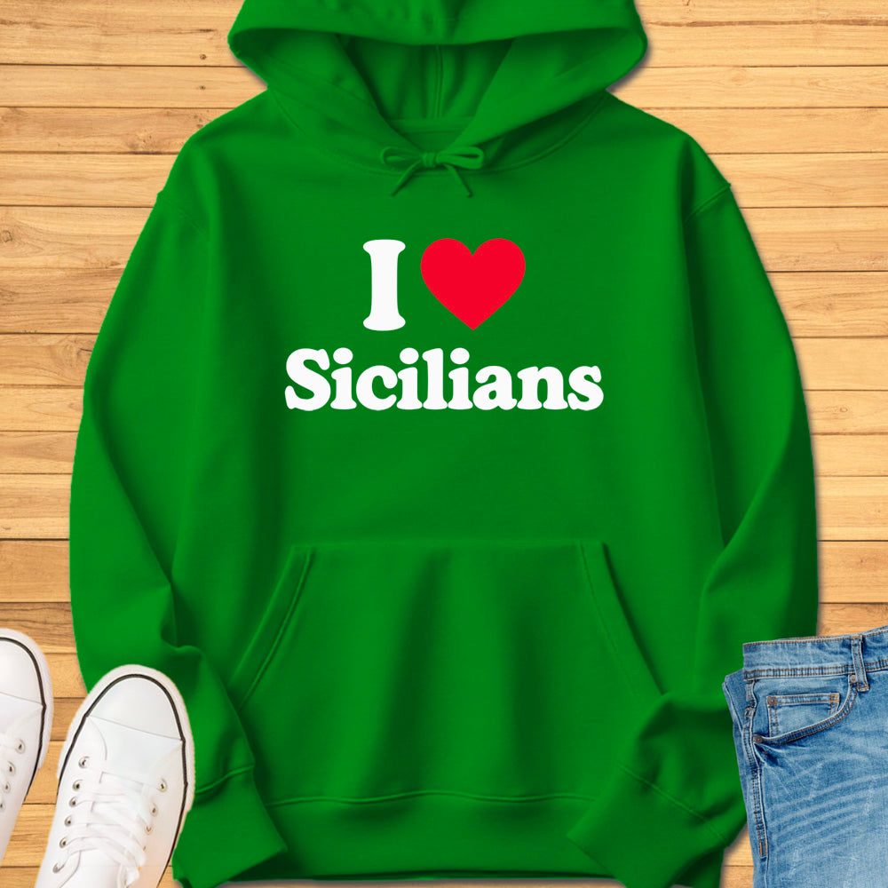 I Heart Sicilians Hoodie