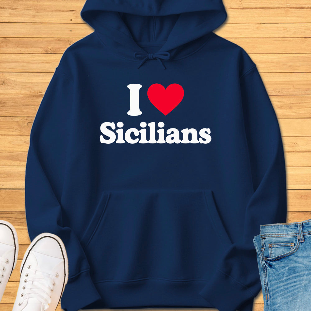 I Heart Sicilians Hoodie