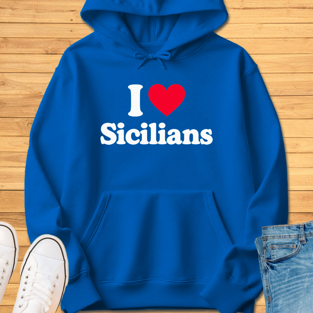 I Heart Sicilians Hoodie