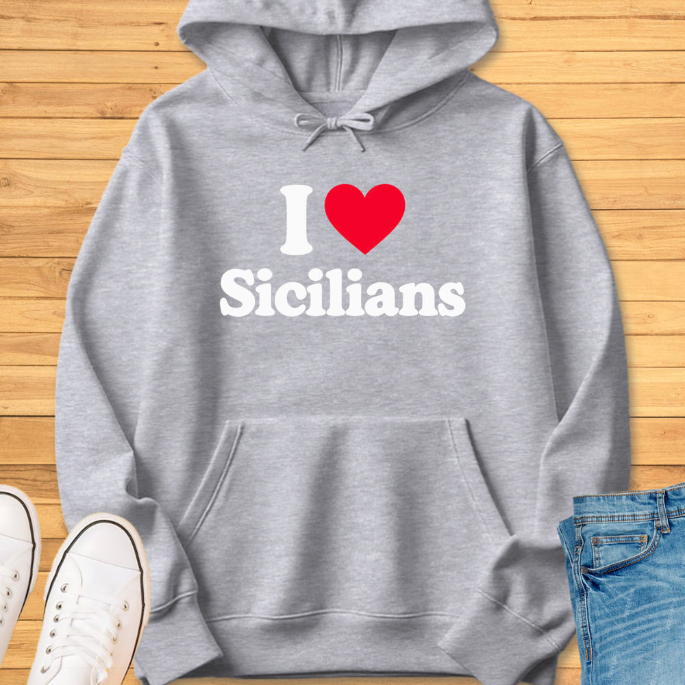 I Heart Sicilians Hoodie