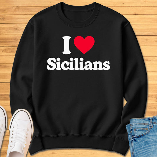 I Heart Sicilians Sweatshirt
