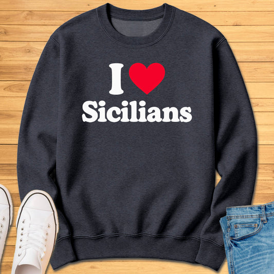 I Heart Sicilians Sweatshirt