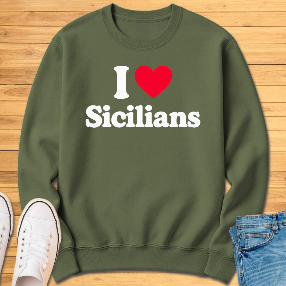 I Heart Sicilians Sweatshirt