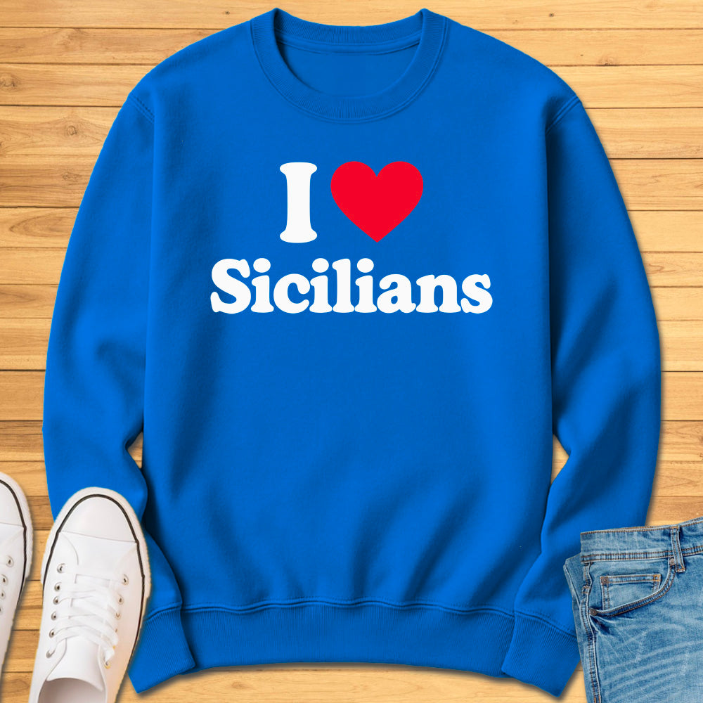 I Heart Sicilians Sweatshirt
