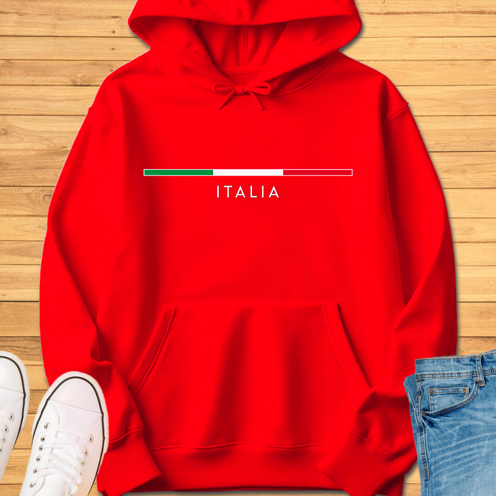 Italia Minimalist Flag Hoodie