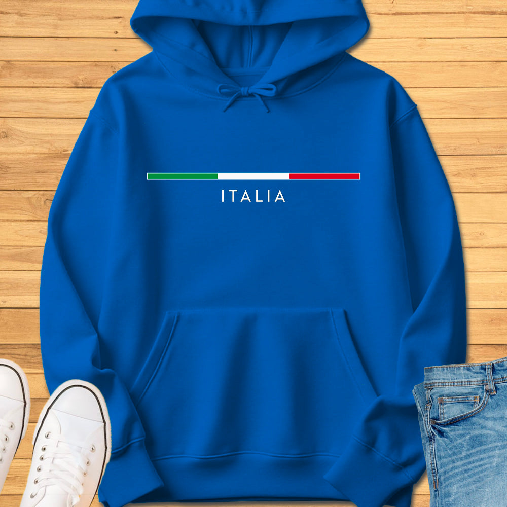 Italia Minimalist Flag Hoodie
