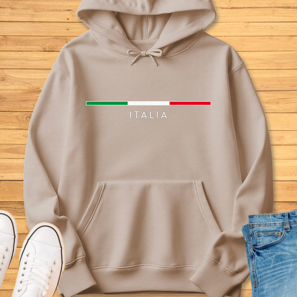 Italia Minimalist Flag Hoodie